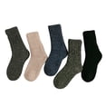 thumbnail image 2 of Summer Saving Clearance AXXD Socks For Women Size 9-11,5pairs Warm Winter Socks Patchwork Solid Thick Knit Cozy Socks, 2 of 4