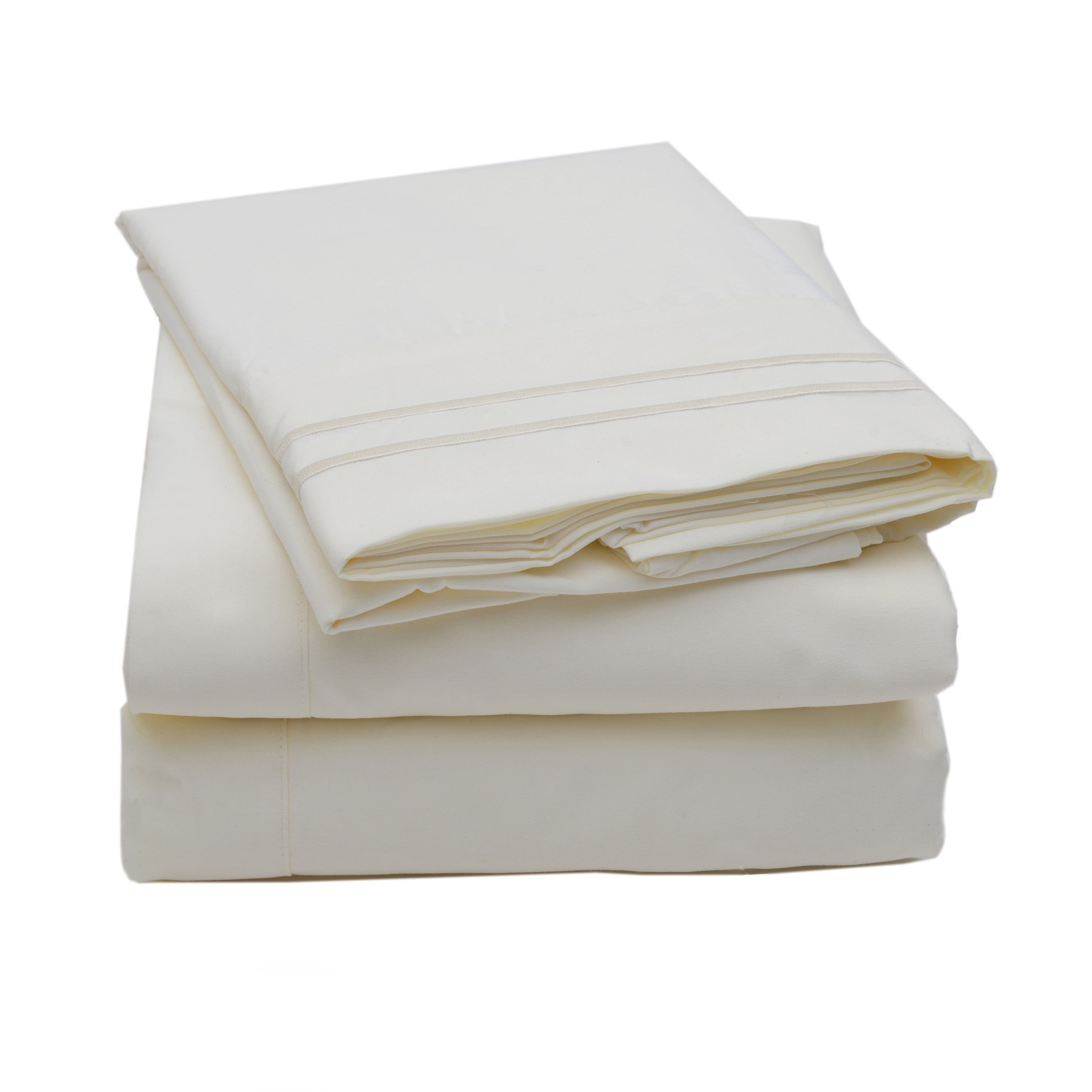 Super Soft 1800 Thread Count Contemporary Microfiber Bedroom Solid Bed