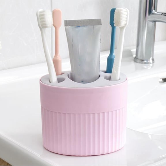 YIMWNYI Punch-Free Suction Toothbrush Holder, Multifunctional Suction Wire Organizer Rack with Toothpaste Storage for Bathroom, No Drilling Suction Toothbrush Holder, Easy to Clean