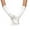 White, variant on uvwlwu Women's Satin Opera Length Gloves Long Stretchy Bridal Gloves for Prom Wedding Evening Party,One Size