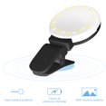 thumbnail image 4 of Kmdttou Solar LED Lights Outdoor Ring Light, Selfie Light Rechargeable Large Capacity Battery Portable 60 LED Adjustables Brightness Clip On Light For Phone, Laptop, For Makeup, 4 of 8