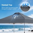 thumbnail image 3 of CHITOOMA 10 x 10ft Pop up Canopy Tent, Instant Outdoor Shelter Easy Portable Straight Leg Canopy Tent, Dark Gray, 3 of 12