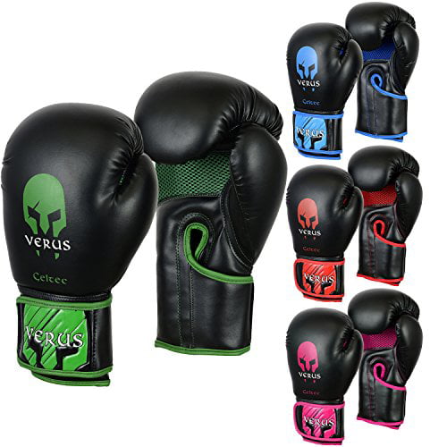 Boxing Gloves Punch Bag Rex Leather Pro Kick Fight Gym Punching Training Mitts 