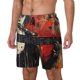 thumbnail image 1 of Balery Abstract Skull Guitar Art Bañador para hombre, shorts de playa de secado rápido con entrepierna y forro de compresión-XX-Large, 1 of 6