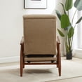 thumbnail image 6 of Terni Wood Arm Push Back Recliner in Performance Fabric - Rawhide Beige, 6 of 13