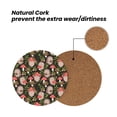 thumbnail image 4 of Xecao Edgehog and Mushrooms for MDF Cork Coaster 4 Pcs,Drink Coasters,Suit for House Warming Gifts New Home ,Coffee Table Decor-Round Shape, 4 of 7