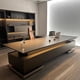 thumbnail image 3 of Reception Vanity Desk Organizers Writing Work Wooden Executive Office Desk Setup Modern Escritorio Con Cajones Home Furniture My Lux Decor Round, 3 of 16