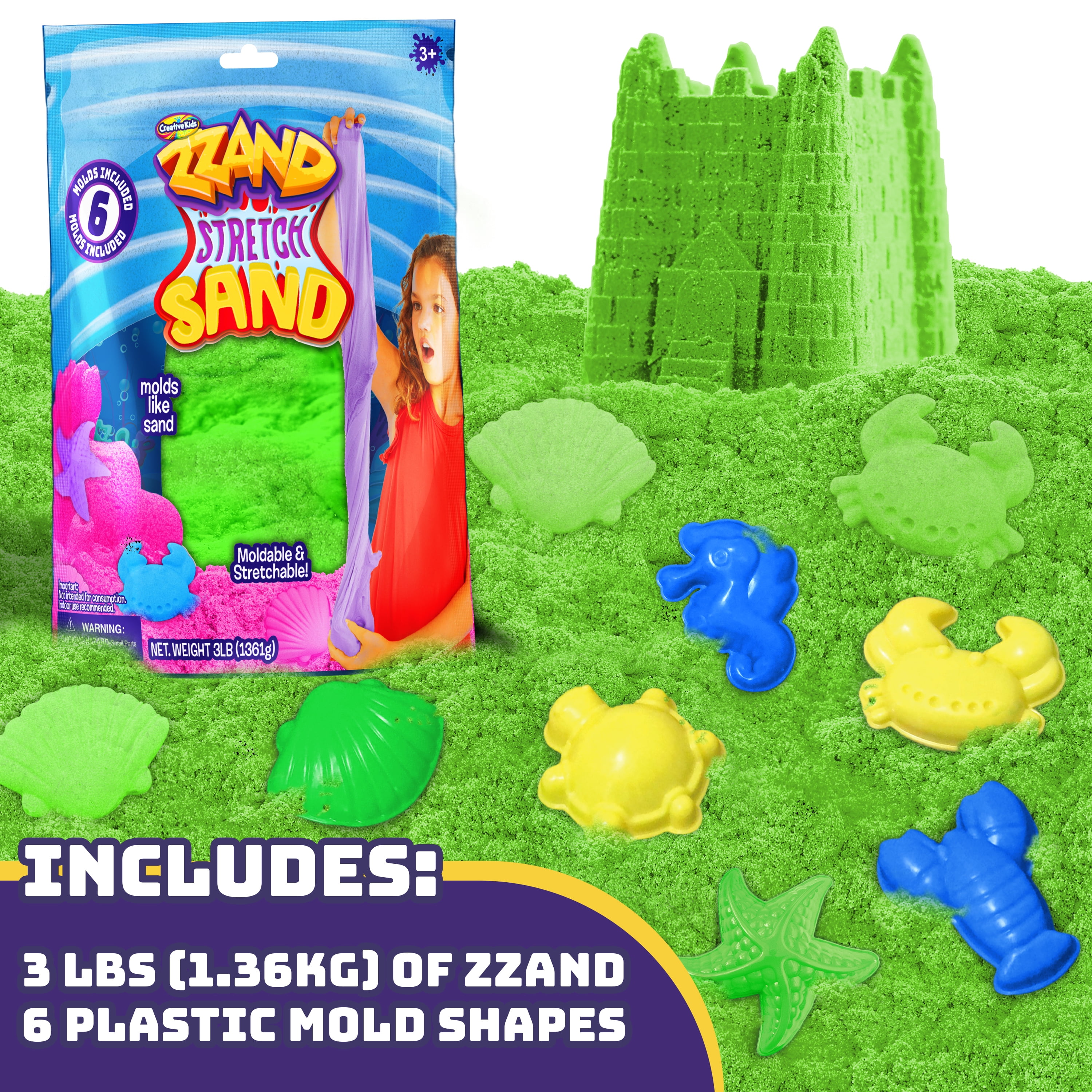 Creative Kids Zzand Stretch Sand Sand Kit - Purple — MoJoy Studio