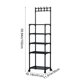 thumbnail image 3 of Carrito de cocina de 5 niveles con ruedas, organizador multiusos para cocina, baño y sala de estar, color blanco o negro., 3 of 6