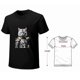 thumbnail image 4 of Blue Eyes Armor Cat Tee Shirt Cute kitten short sleeve Christmas Gift for Cat Lover, 4 of 4