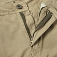 thumbnail image 3 of Abcnature Men's Athletic Shorts, Sports Gym Running Short Pants, Men Casual Solid Zipper Button Pockets Cropped Cargo Shorts, Cargo Casual Hiking Shorts Khaki XL, 3 of 3