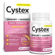 Cystex 3-in-1 Urinary Tract Health Probiotic for Women, 30 Capsules