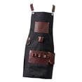 thumbnail image 2 of Chef Apron Adjustable Bib Apron Work Apron High End Apron Father's Day Gifts, 2 of 8