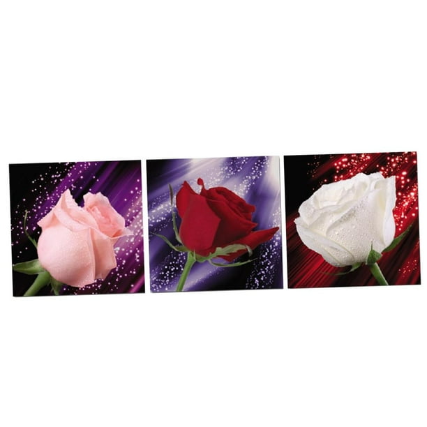 Peinture acrylique rose sur mini toile 3 de lensemble -  Canada