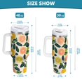 thumbnail image 6 of Yayeee 40oz Stainless Steel Tumbler with Straw and Handle Double-Wall Insulated Travel Water Bottle, Citrus Fruits, 6 of 8