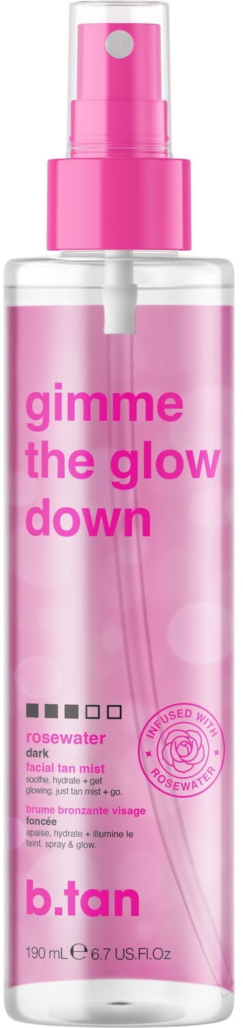 b.tan gimme the glow down facial tan mist 190mL, facial tan mist 190mL