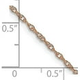 thumbnail image 4 of Solid 14K Rose Gold Carded 1.4mm Cable Rope with Spring Ring Lock Chain - 20", 4 of 9