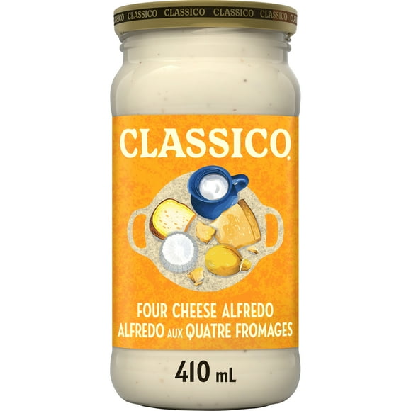 Classico Four Cheese Alfredo Spaghetti Pasta Sauce, Four Cheese Alfredo