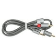 thumbnail image 1 of Audio Adapter Auxiliary Cable, Nylon Wire Lossless Flexible Anti Interference 0.5m Length Audio Splitter Cord Sensitive  For Speaker For Desktops For Laptops, 1 of 8