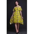 thumbnail image 4 of Bimba Bird Print Flutter Sleeve Womenâ€™s Party Tunic Cold Shoulder Midi Dress-X-Large, 4 of 6