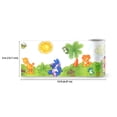thumbnail image 2 of Concord Wallcoverings Peel and Stick Self Adhesive Kids Wallpaper Border, Animals for Play Room Nursery Room, Green Orange Blue, 15 ft by 5 in 2447W, 2 of 5