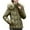 Green, variant on hoksml Down Jacket Women Winter Hooded Zip Coat Solid Color Long-sleeved Puffer Jacket with Detachable Hood Pockets