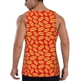 thumbnail image 3 of Fotbe A Big Hot Dog Pattern Men's Quick Dry Workout Tank Top Gym Muscle Tee Fitness Bodybuilding Sleeveless T Shirt Breathable Workout Shirt-3X-Large, 3 of 9