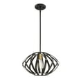 thumbnail image 5 of Trade Winds Josephine 16" Mini Pendant in Bronze Straps with Warm Brass Socket, 5 of 6
