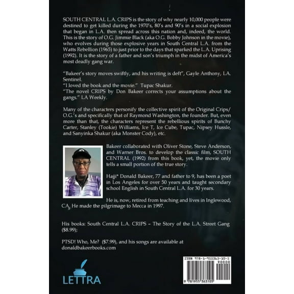 Crips: The Story of the L A Street Gang from 1971-1985, (Paperback)