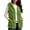 Green, variant on Women's Fleece Vest Hooded Zip Up Heart Pattern Sleeveless Jacket with Pockets