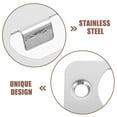 thumbnail image 3 of Phenofice 4Sets Silver Door Strike Plate Metal Reinforcement Plate for Front Door Lock Installation, 3 of 6