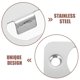 thumbnail image 3 of OFFIGAM 4Jgo Decorativa Y Resistente Para Refuerzo De Puertas De Madera Color Plata, 3 of 8