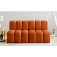 thumbnail image 2 of Meridian Furniture Arc Cognac Velvet Modular Sectional, 2 of 8