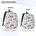 thumbnail image 2 of Vsdgher Halloween Dachshund Print Canvas Backpack Travel Rucksack Unisex Knapsack 15.7/17.7Inch Laptop Backpack for Work,College-Small, 2 of 5