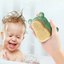 Nail Brush for Kids | Cute Bear Shaped Handle Grip Children’s Cleaning Brush | Soft Gentle Massage Brush for Baby Nail Care and Hygiene | Nail Cleaning Solution for Little Ones