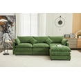 thumbnail image 4 of Tabaray 101" Sectional Sofa Couch, Modular L Shaped Sectional Sofas, Comfort L Sofa Couch for Living Room Sleeper Comfy Furniture Modern Couch Sofa with Chaise Ottoman Office Apartment, (Green ), 4 of 7