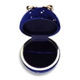 thumbnail image 1 of Caja de joyería Caja de joyería Caja de envasado elegante Caja de embalaje elegante Facultad de aniversario Organizador de bota contenedor en forma de bola Anillo azul oscuro Vogacara AP004487-01, 1 of 7