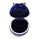 thumbnail image 3 of Caja de soporte para joyas, caja de embalaje elegante de satén de pana para el hogar, organizador de aniversario de compromiso de boda, Ropa, zapatos y accesorios Miscelánea Anillo azul oscuro, 3 of 6