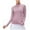Light Pink, variant on Women's Slim Fit Long Sleeve Yoga Top for Running Fitness and Sports with Technology Oversized T-shirts Short Sleeve Crewneck Casual Tops