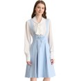 thumbnail image 1 of INSPIRE CHIC Vestido General De Cintura Elástica Con Tirantes Y Tirantes Para Mujer Azul claro XL, 1 of 6
