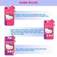 thumbnail image 4 of Rose Cat para iPhone 6 Plus/6s Plus/7 Plus/8 Plus Funda de silicona Diseño de dibujos animados Divertido Lindo Único Fidget Cool Kawaii Fundas divertidas para niños y niñas, 4 of 4