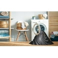 thumbnail image 2 of Ahgly Company Machine Washable Indoor Rectangle Transitional Night Black Area Rugs, 4' x 6', 2 of 7