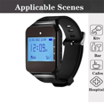thumbnail image 2 of Wireless Restaurant Pager Calling System with Watch Call Button Office Food Truck Restaurant Coffee Call Bell Blue, 2 of 7