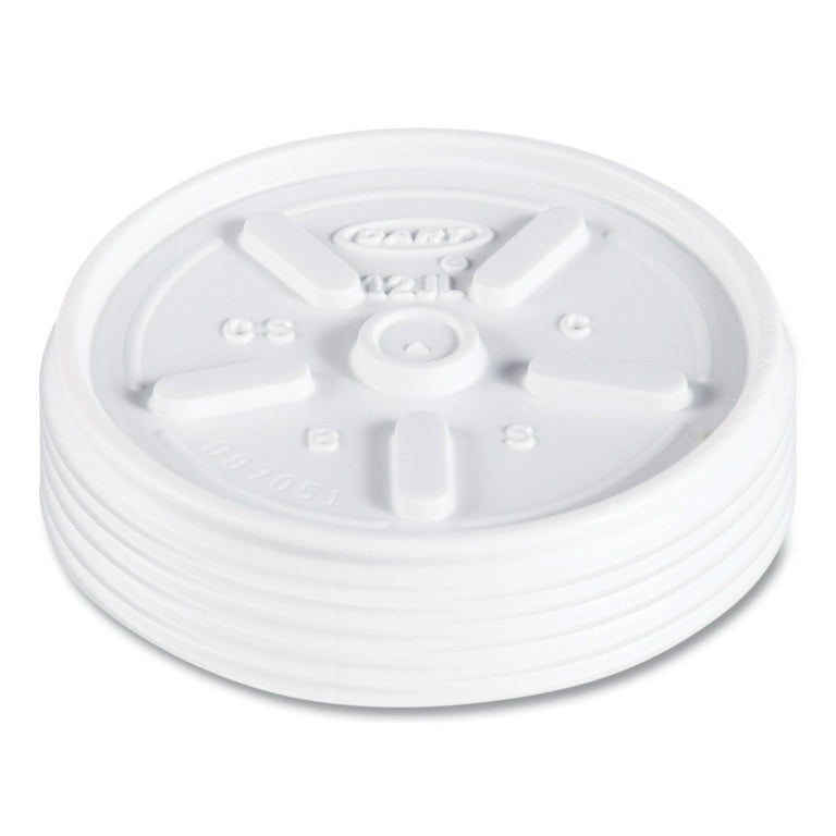 Plastic Lids for Foam Containers, Vented, Fits 3.5-6 oz, White, 100/Pack, 10 Packs/Carton Plastic Lids for Foam Containers, Vented, Fits 3.5-6 oz, White, 100/Pack, 10 Packs/Carton
