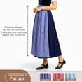 thumbnail image 2 of Gtoiithly Women's Oktoberfest Classic Solid Color Half Apron With Ties for Party Dress Bavarian Style 2-Sky Blue M, 2 of 4