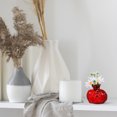 thumbnail image 4 of Jarrón de cristal con forma de granada, jarrones para centros de mesa, ramos frescos, decoración del hogar, flores secas, frutas artificiales, rojo, oficina, 4 of 6