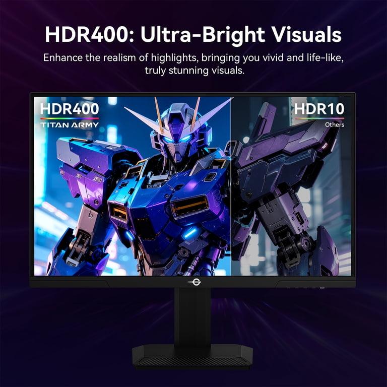 TITAN ARMY Gaming Monitor 27 Inch, 4K@160Hz, FHD@320Hz, Fast IPS