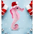 thumbnail image 2 of DolliBu Santa Pink Seahorse Stuffed Animal Plush Toy - Super Soft Wild Animal Dress Up with Red Santa Claus Outfit, Cute Wildlife  Perfect Holiday Christmas Gift - 15 Inch, 2 of 6