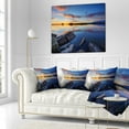 thumbnail image 2 of Designart Beautiful Calm Water and Sunset - Landscape Printed Throw Pillow - 16x16, 2 of 4