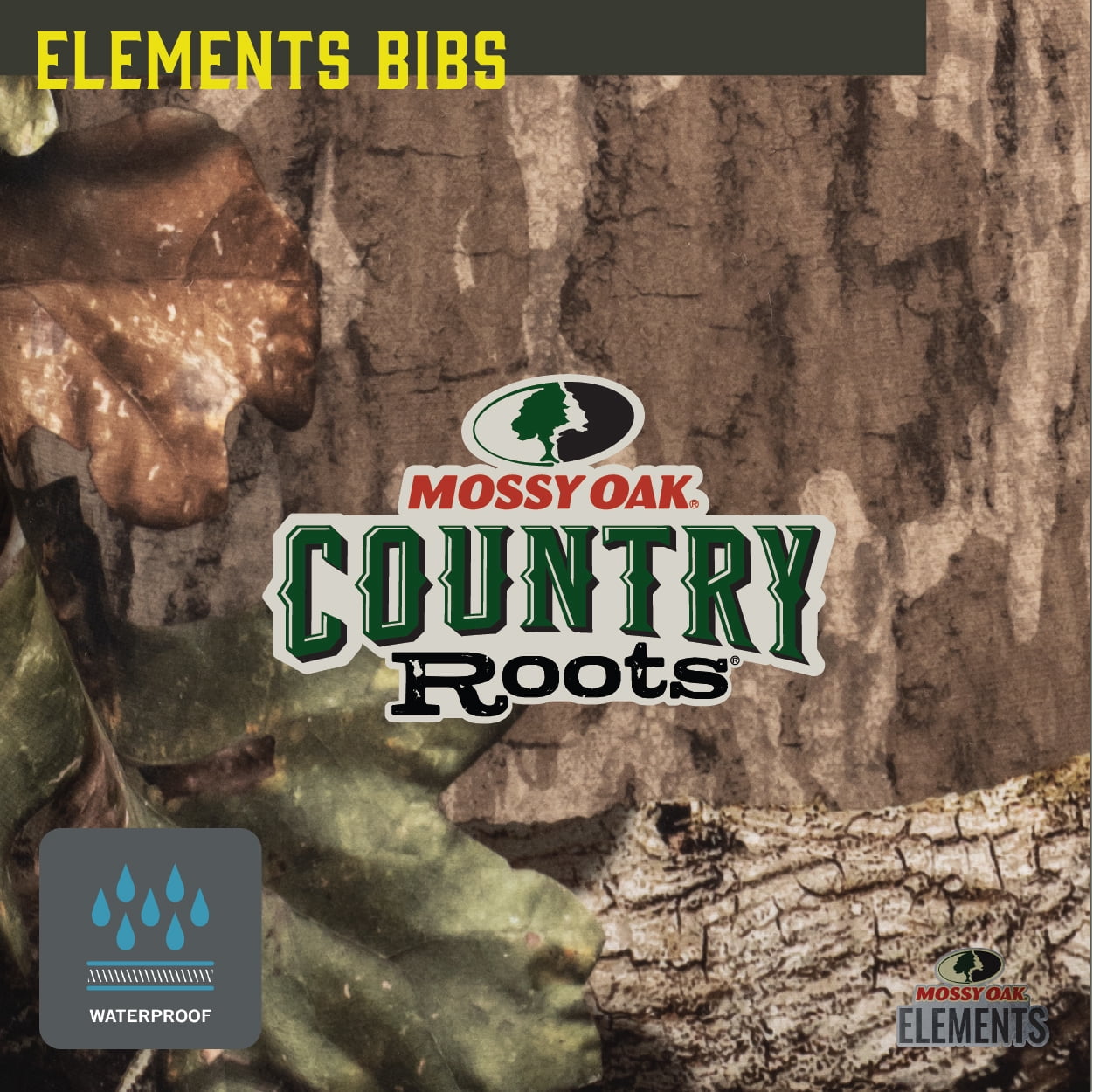 Mossy Oak Elements Youth Sherpa Lined Waterproof Hunting Bib, Mossy Oak Country Roots, Size Youth 2X-Large
